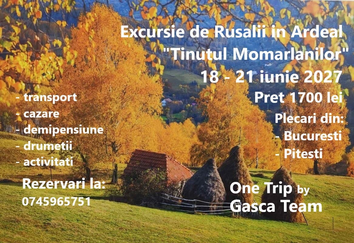 Excursie 4 zile in Ardeal de Rusalii